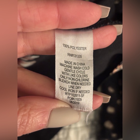 Nine Britton Black Floral Blouse - Picture 4 of 4